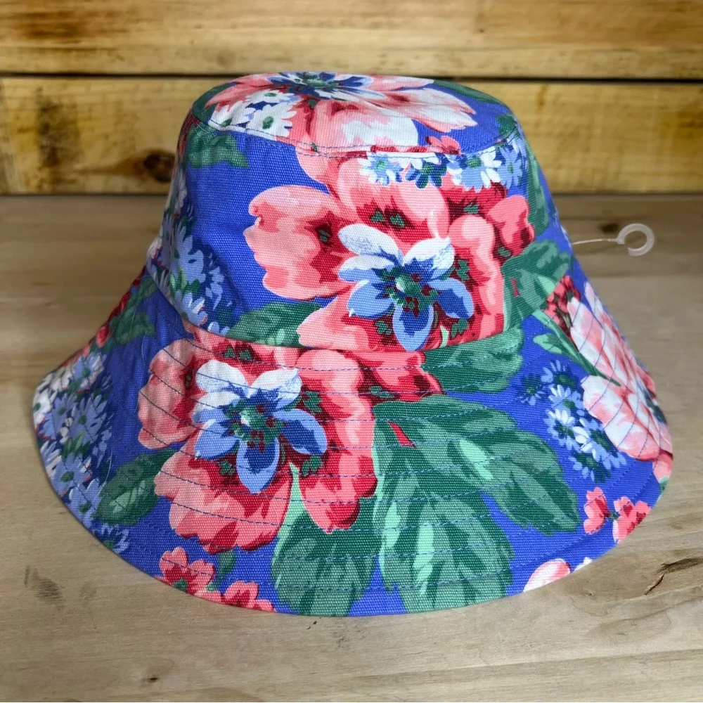 Janie and Jack Floral Sun Bucket Hat 2-3yrs NWT